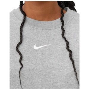 Nike Grey Sweatshirt Center Swoosh Logo Size XL Super Oversized Reg. $70